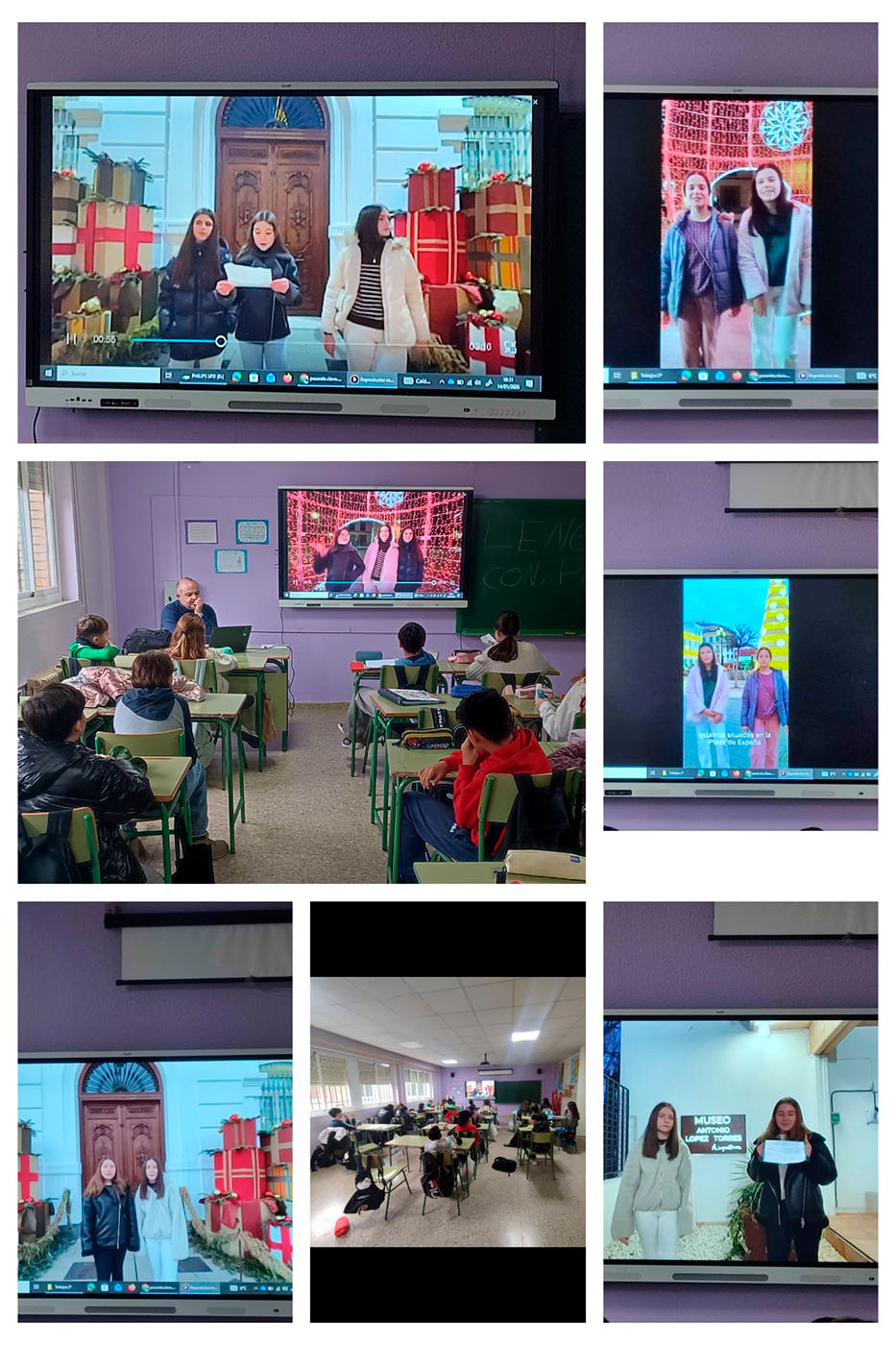 Nuestros alumnos salen a la calle para capturar la magia navideña de Tomelloso