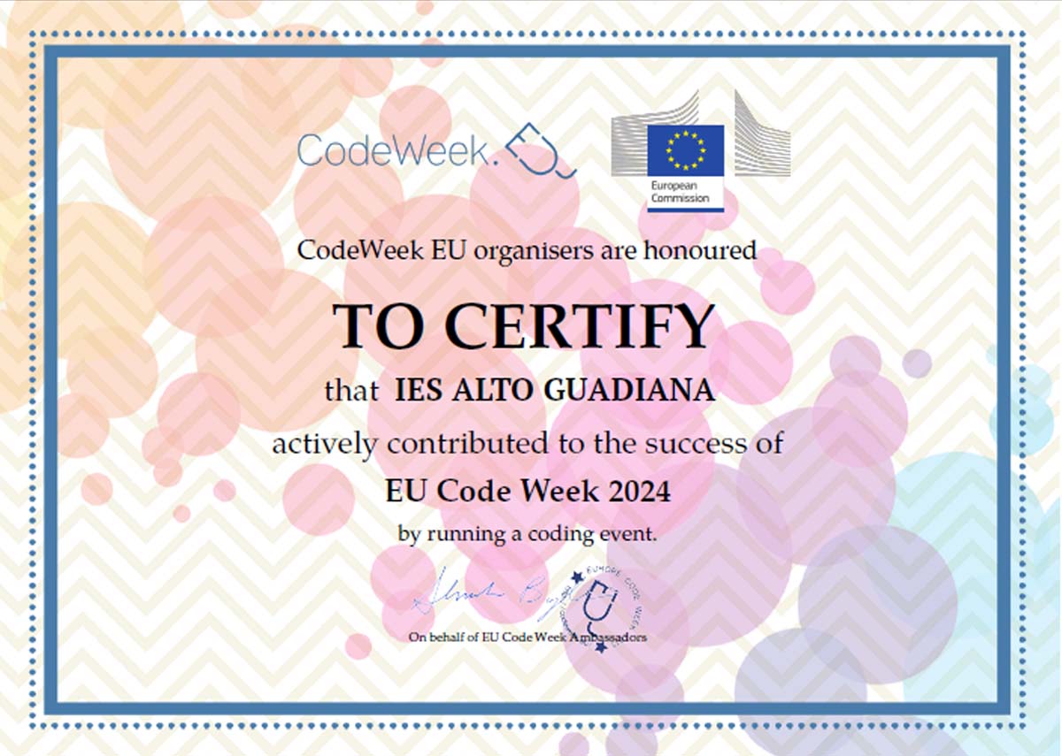 certificado codigo semanal