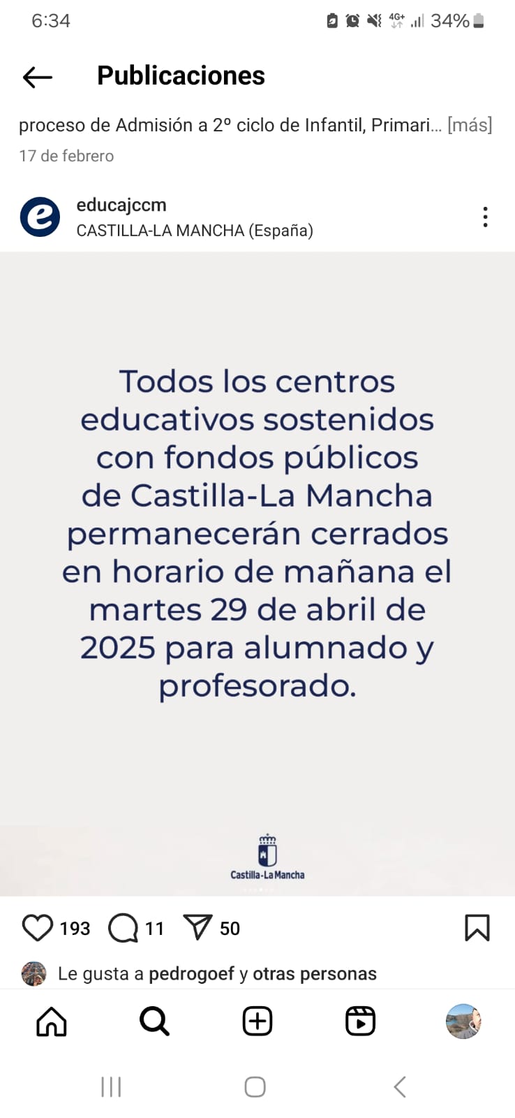 Cierre Matutino de los Centros Educativos el 29 de Abril de 2025