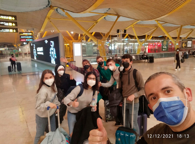 Camino a Austria, aeropuerto de Madrid 1camino a austria