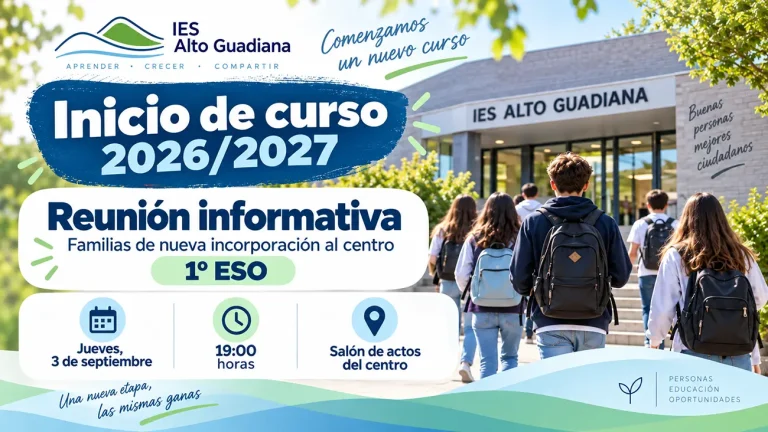 Inicio curso 2026-27